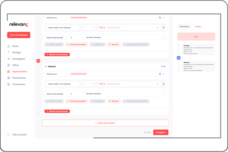 Objective-based segmentation creation